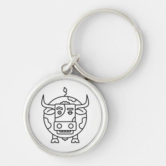 Clueless Bull Art Keychain キーホルダー (正面)