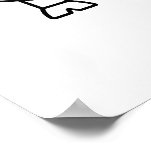 Clueless Bull Minimalist Poster ポスター (角)