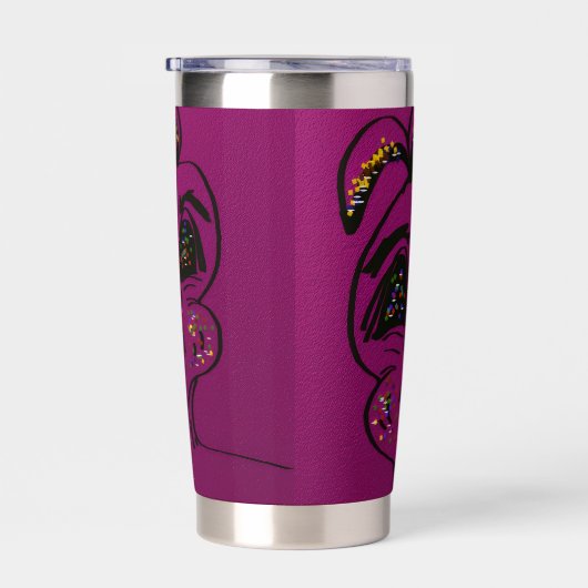 Clueless Bunny  保温保冷タンブラー (右面)