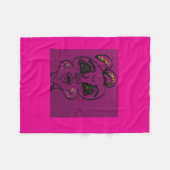 Clueless Bunny Fleece Blanket フリースブランケット (正面(横))