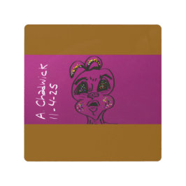 Clueless Bunny Metal Wall Art メタルプリント