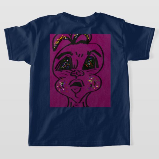 Clueless Bunny  Tシャツ (レイダウン裏面)