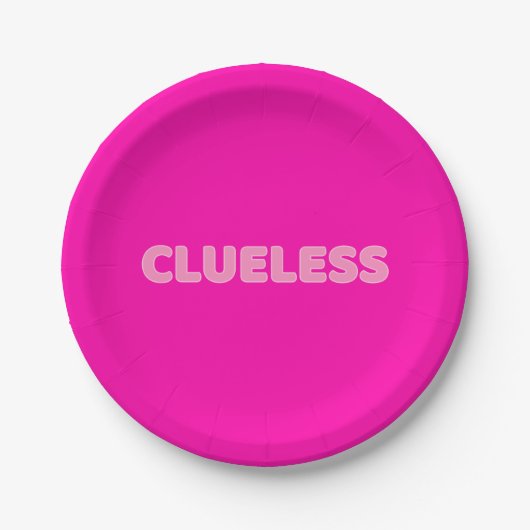 Clueless I ペーパープレート (正面)