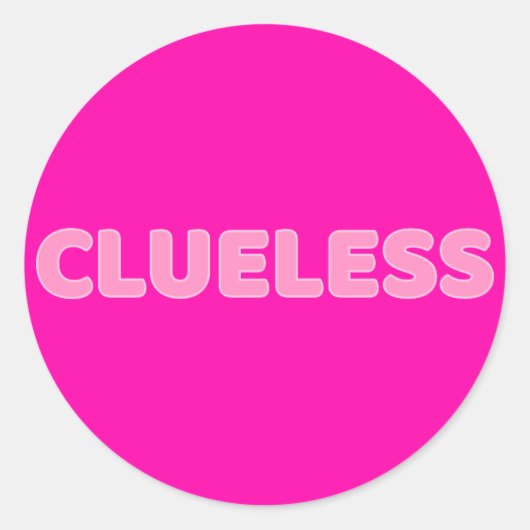 Clueless I ラウンドシール (正面)
