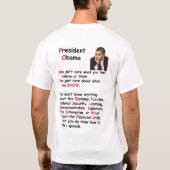 CluelessObama Tシャツ (裏面)