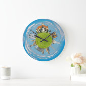 cluj napoca cityルーマニアlittle planet landmark ラージ壁時計 (ホーム)