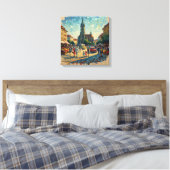 Cluj-Napoca Market Square Canvas Art キャンバスプリント (インサイチュ (寝室))