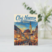 Cluj-Napoca Old Town Romania ポストカード (スタンド正面)