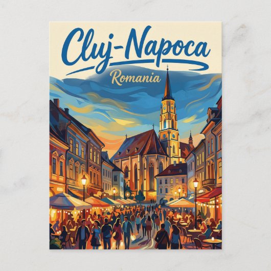 Cluj-Napoca Old Town Romania ポストカード (正面)