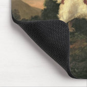 Clumberスパニエル犬の勉強 マウスパッド (コーナー)