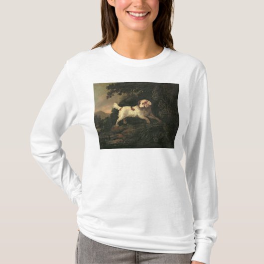 Clumberスパニエル犬の勉強 Tシャツ (正面)