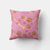 Clumberスパニエル犬犬の品種お母さんのギフトのアイディア クッション (裏面)