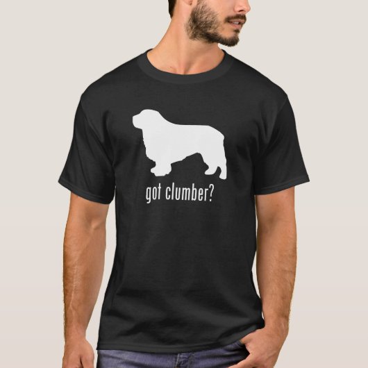 Clumberスパニエル犬 Tシャツ (正面)