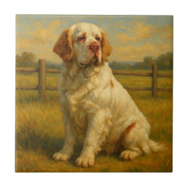Clumber Spaniel タイル