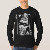 Clumber Spaniel King Of Hearts Dog Pop Tシャツ (正面)