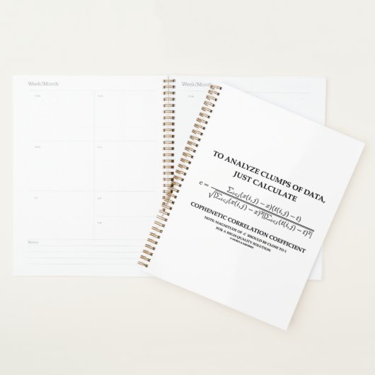 Clumpsデータの共表現相関を分析するには プランナー手帳 (ディスプレー)