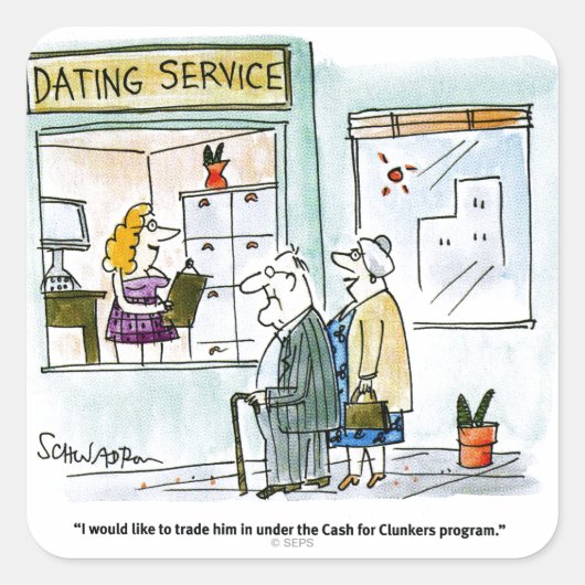 Clunkersの現金 スクエアシール (正面)