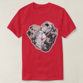 Cluster de cristaux dx27hmatite classique tシャツ (デザイン正面)