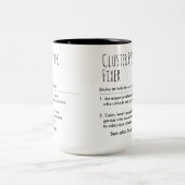 Cluster F*ck Fixer(クラスターF*ck救世主)面白い定義のカスタムネーム入り ツートーンマグカップ (中央)