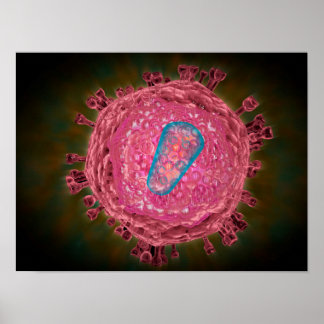 Cluster Of HIV Virus 2 ポスター