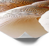 Clustered Blooms – Soft Organic Abstract #4 ポスター (角)