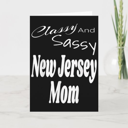 Cly And Sy New Jersey Mom Funny Humor Saying Quote カード (正面)
