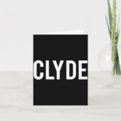 Clyde - Cool New Funny Name Fan Gift Tee  カード (正面)