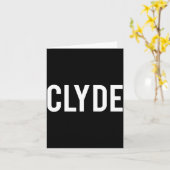 Clyde - Cool New Funny Name Fan Gift Tee  カード (黄色い花)