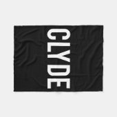 Clyde - Cool New Funny Name Fan Gift Tee  フリースブランケット (正面(横))