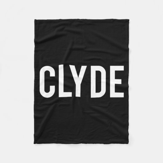 Clyde - Cool New Funny Name Fan Gift Tee  フリースブランケット (正面)