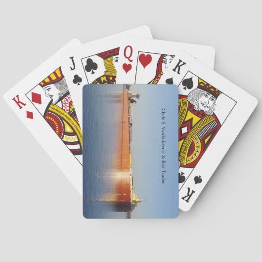 Clyde S. VanEnkevort & Erie Traderのカー遊ド トランプ (裏面)