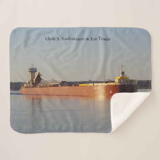 Clyde S. VanEnkevort & Erie Traderシェルパ毛布 シェルパブランケット (正面(横))