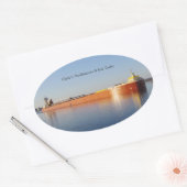 Clyde S. VanEnkevort & Erie Traderステッカー 楕円形シール (封筒)