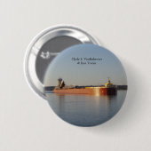 Clyde S. VanEnkevort & Erie Traderボタン 缶バッジ (正面&裏面)