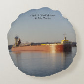Clyde S. VanEnkevort & Erie Trader ラウンドピロー (裏面)
