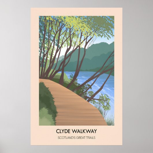 Clyde Walkway Scotlands Great Trails Poster ポスター (正面)