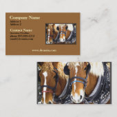 Clydesdaleのばん馬の名刺 名刺 (正面/裏面)