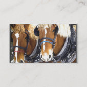 Clydesdaleのばん馬の名刺 名刺 (裏面)