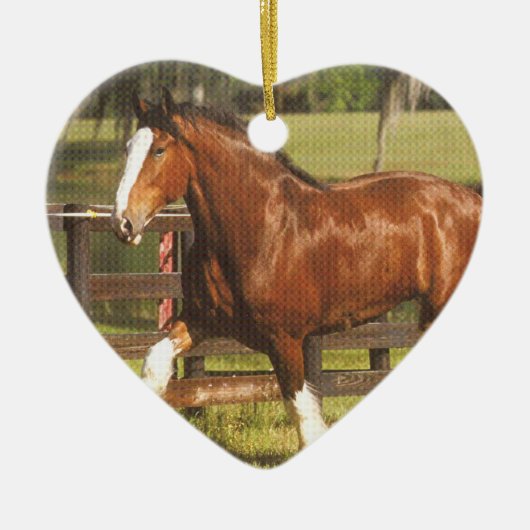 Clydesdaleのオーナメント セラミックオーナメント (正面)