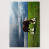 Clydesdaleの嵐 ジグソーパズル (縦)