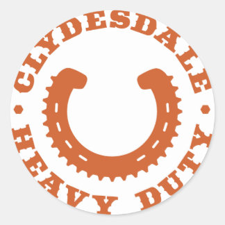 Clydesdale MTB "ヘビーデューティ"ステッカー ラウンドシール
