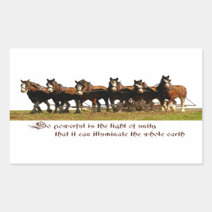 Clydesdales 長方形シール