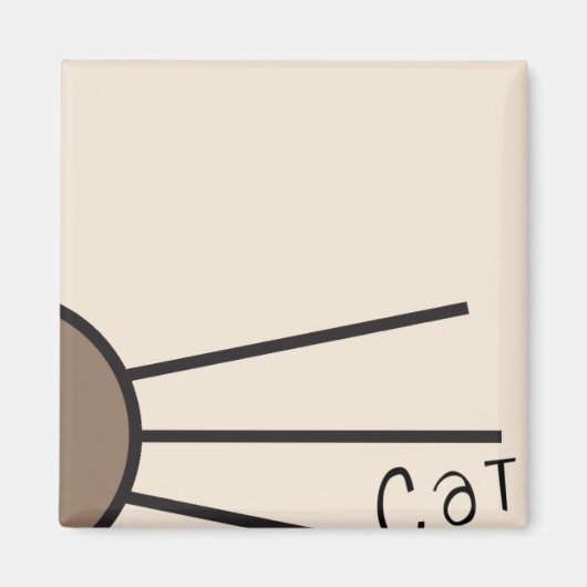 CMウィスカーロゴ マグネット (正面)