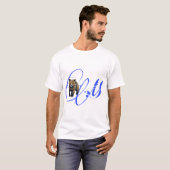 CMベアはっきりしたグラフィック – メンズTシャツ Tシャツ (正面フル)