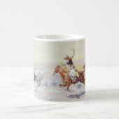 CMラッセルによるバー・トライアングルのカウボーイ コーヒーマグカップ (中央)