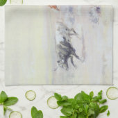 CMラッセルによるバー・トライアングル出身のカウボーイズ キッチンタオル (折り畳み)