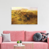 CMラッセルの『インディアンの狩猟』(1900年) キャンバスプリント (インサイチュ (リビング))