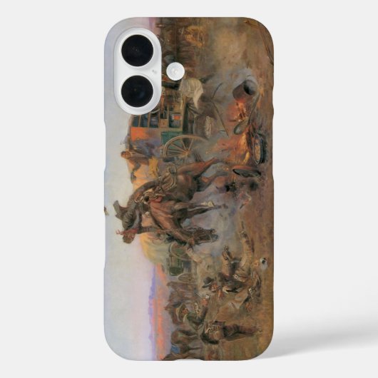 CMラッセルの『キャンプクックのトラブル』 Case-Mate iPhoneケース (裏面)