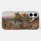 CMラッセルの『キャンプクックのトラブル』 Case-Mate iPhoneケース (裏面 (横))