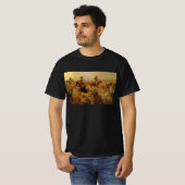 CMラッセルの「引きずり落とされた古き良きカウボーイ」 Tシャツ (正面フル)